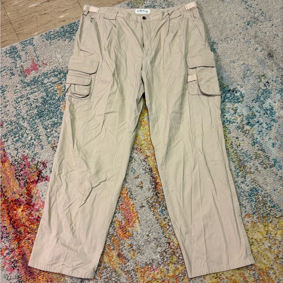 Orvis Other - Orvis Cargo Pants Mens Beige Tan Utility Pockets Safari Fishing Gorpcore Size 40